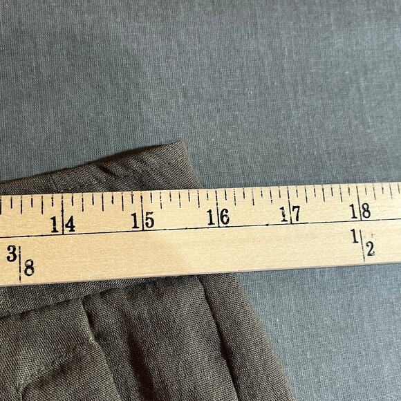 Sandro Sportswear Chino Pants Womens Size 8 Green Straight Leg High Rise Pockets - Picture 12 of 12